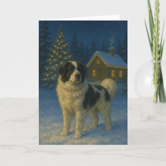 Tornjak Dog Holiday Card シーズンカード (正面)