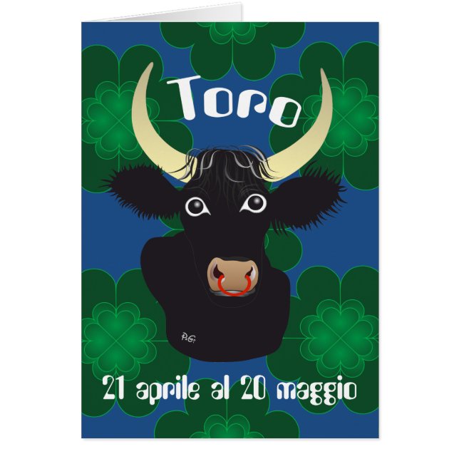 Toro 21 aprile al 20 maggio Biglietti d'auguri (正面)
