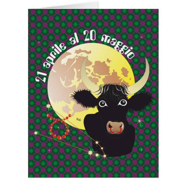 Toro 21 aprile al 20 maggio Biglietti d'auguri (正面)