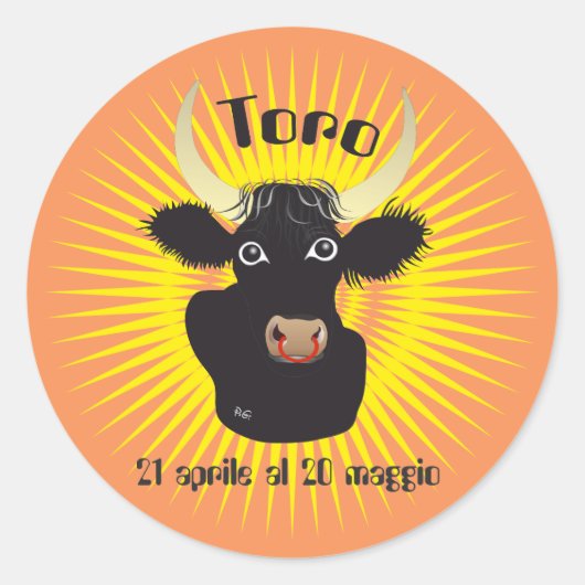 Toro 21 aprile al 20 maggio Etichetta ラウンドシール (正面)
