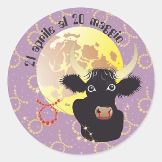 Toro 21 aprile al 20 maggio Etichetta ラウンドシール (正面)