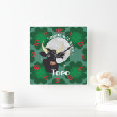 Toro 21 aprile al 20 maggio Orologio スクエア壁時計 (ホーム)