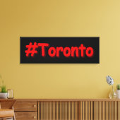 「#Toronto」かわいいデザイン。買今 キャンバスプリント (インサイチュ (リビング))