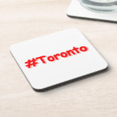 「#Toronto」かわいいデザイン。買今 コースター (左側)