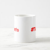 「#Toronto」かわいいデザイン。買今 コーヒーマグカップ (中央)