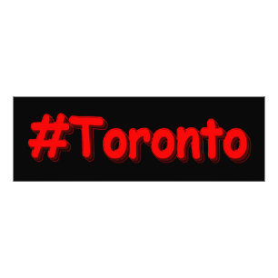 「#Toronto」かわいいデザイン。買今 フォトプリント