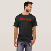 「#Toronto」かわいいデザイン。買今 Tシャツ (正面フル)