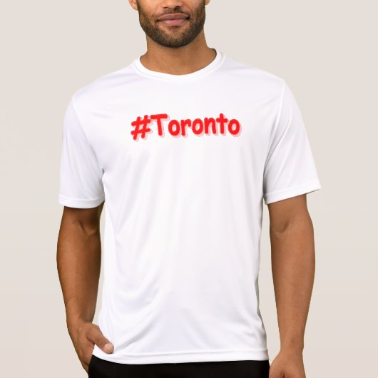 「#Toronto」かわいいデザイン。買今 Tシャツ (正面)