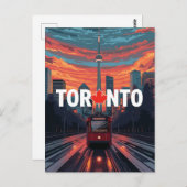 Toronto Canada CN Tower Streetcar ポストカード (正面/裏面)