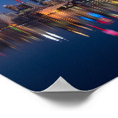 Toronto Canada night cityscape ポスター (角)