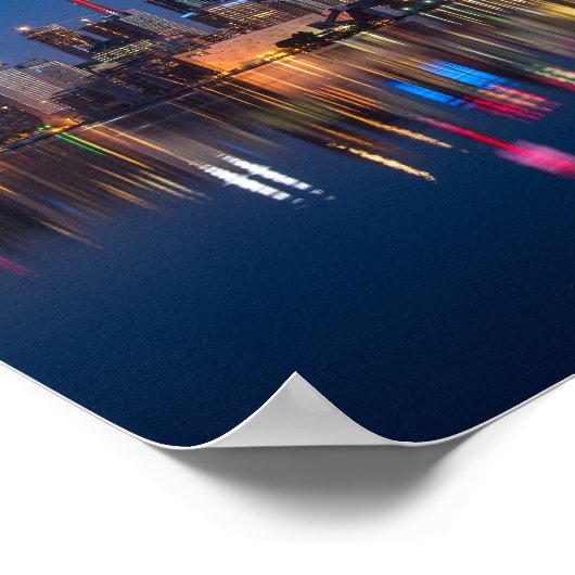 Toronto Canada night cityscape ポスター (角)