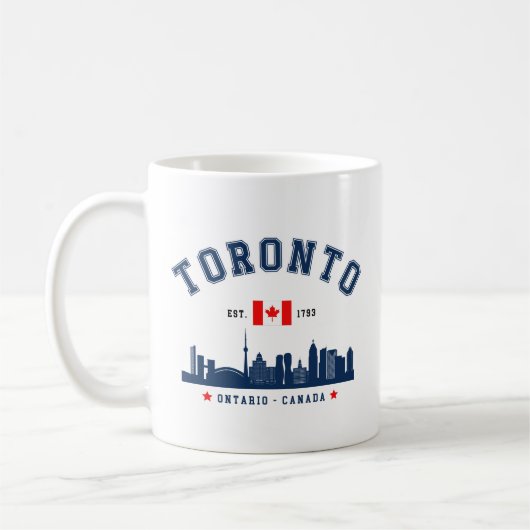 Toronto Canada Skyline コーヒーマグカップ (左)
