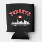 Toronto Canada Skyline City 缶クーラー (裏面)