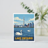 Toronto Canada Skyline Lake Ontario ポストカード (スタンド正面)