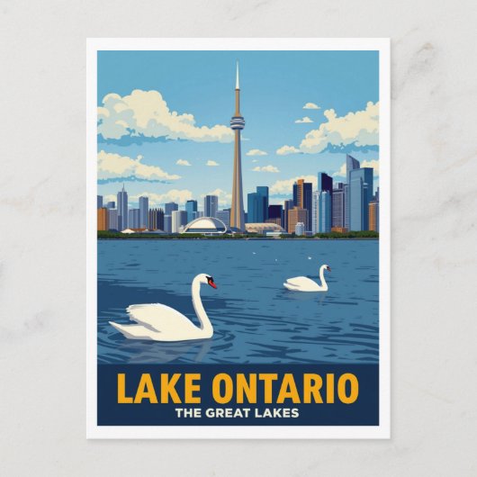 Toronto Canada Skyline Lake Ontario ポストカード (正面)