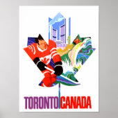 Toronto, Canada travel poster ポスター (正面)