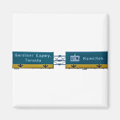 Toronto, Canda street interstate sign マグネット (正面)