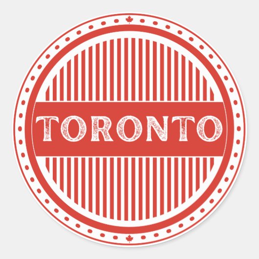 Toronto City Pride Emblem – Canadian Identity ラウンドシール (正面)
