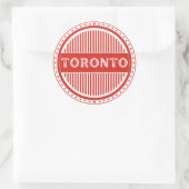 Toronto City Pride Emblem – Canadian Identity ラウンドシール (バッグ)