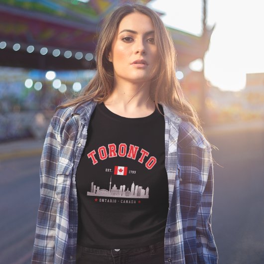Toronto Cityscape, Canada Tシャツ