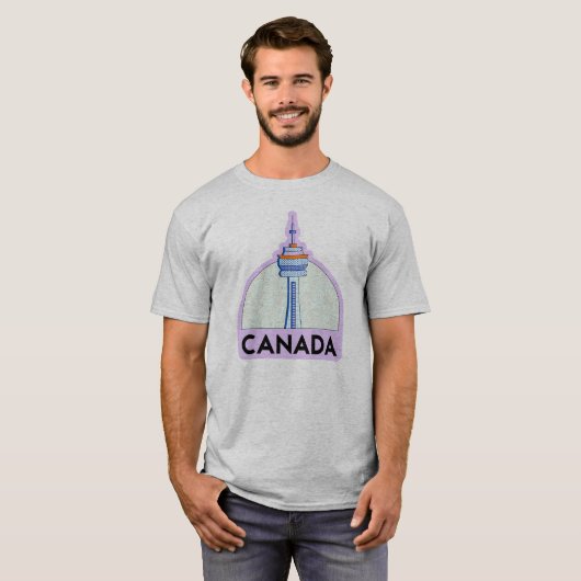 Toronto CN Tower Canada Landmark Graphic Tee Tシャツ (正面フル)
