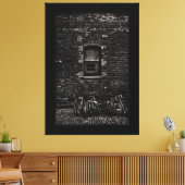 Toronto Distillery District Windows 5 with Border キャンバスプリント (インサイチュ (リビング))