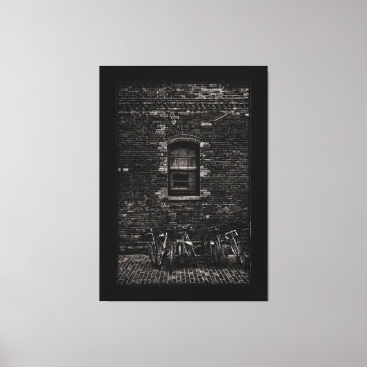 Toronto Distillery District Windows 5 with Border キャンバスプリント (正面)