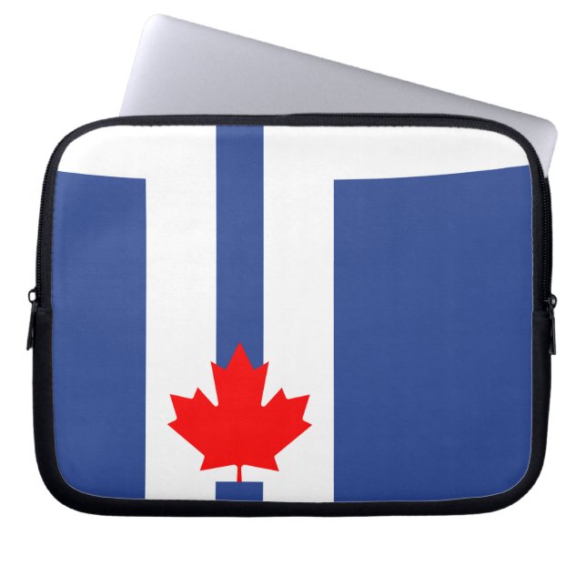 Toronto Flag Laptop Sleeve ラップトップスリーブ (正面)