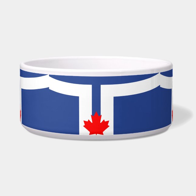 Toronto Flag Pet Bowl ボウル (正面)