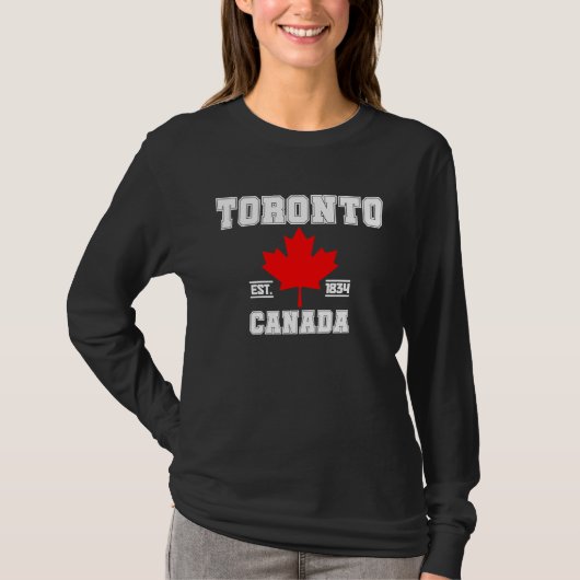 Toronto Ontario Canada Maple Leaf Canadian Pride E Tシャツ (正面)