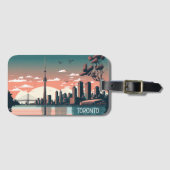 Toronto Ontario Panorama View Cityscape ラゲッジタグ (正面横)