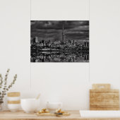 Toronto Skyline From Sheldon Lookout Reflection 2 ポスター (キッチン)
