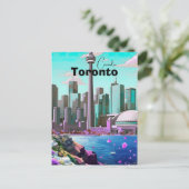 Toronto Travel Postcard, canada Travel Postcard, T シーズンポストカード (スタンド正面)