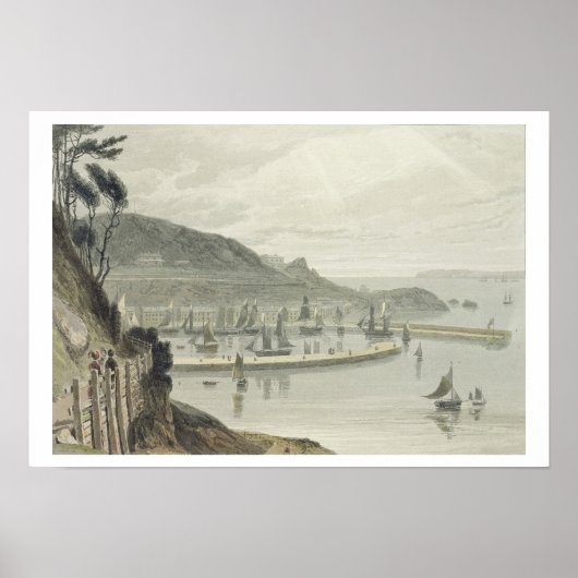 Torquay, Devon, from Volume VIII of A Voyage Arou ポスター (正面)