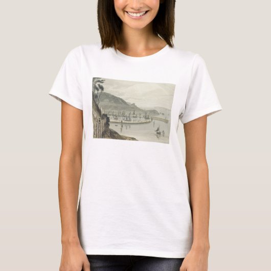 Torquay, Devon, from Volume VIII of A Voyage Arou Tシャツ (正面)