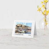 Torquay Marina, English Riviera, Devon カード (黄色い花)