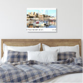 Torquay Marina, English Riviera, Devon キャンバスプリント (インサイチュ (寝室))