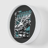 TORQUE TITANS AUTOWORKS - USA LEGEND CARS 壁時計 (傾斜)