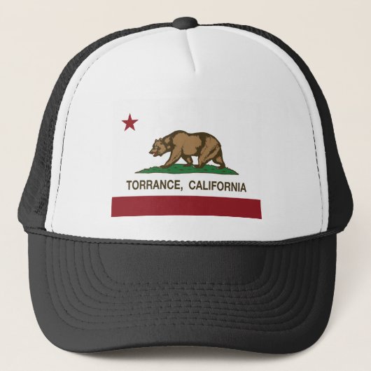 torranceカリフォルニアの旗 キャップ (正面)