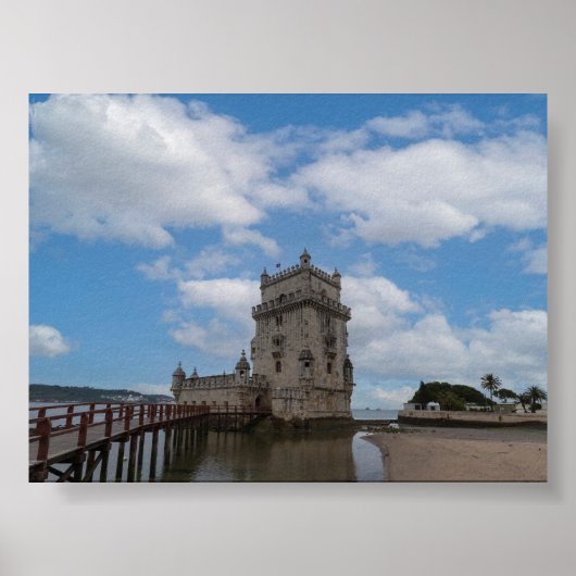 Torre de Belem in Lisbon ポスター (正面)