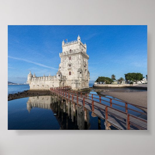 Torre de Belem in Lisbon ポスター (正面)