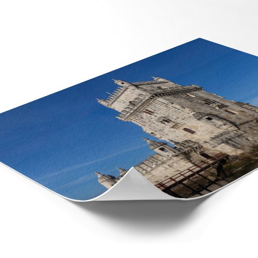 Torre de Belem in Lisbon ポスター (角)