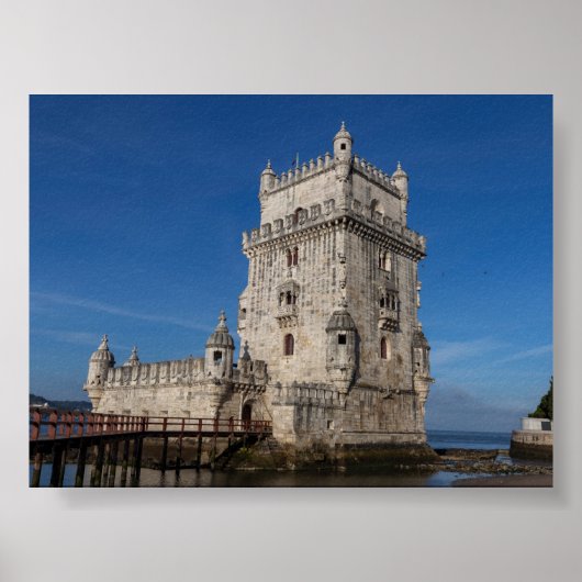 Torre de Belem in Lisbon ポスター (正面)