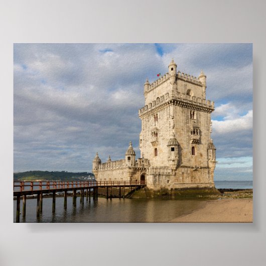 Torre de Belem in Lisbon ポスター (正面)