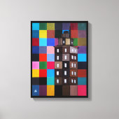 Torre de Hércules Abstract Painting by Alfred Fox キャンバスプリント (正面)