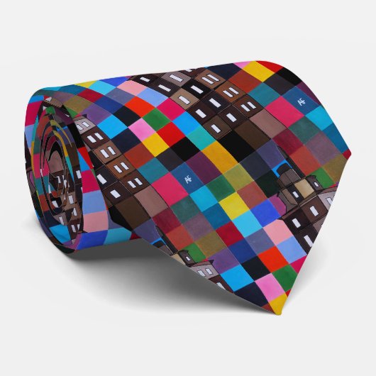 Torre de Hércules Abstract Painting by Alfred Fox ネクタイ (ロール)