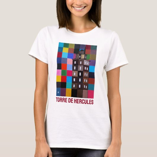 Torre de Hércules Abstract Painting by Alfred Fox Tシャツ (正面)