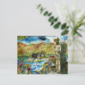 Torre del Lago Acuarela  ポストカード (スタンド正面)