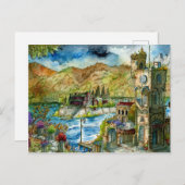 Torre del Lago Acuarela  ポストカード (正面/裏面)