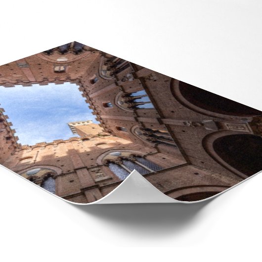 Torre del Mangia Siena ポスター (角)